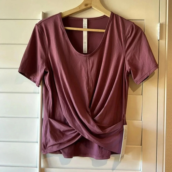 LULULEMON NWT Do the Daily SS Short Sleeve T Shirt Top Plumful 6 - Picture 1 of 12